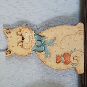 Hand-painted Wood Cat Cutout